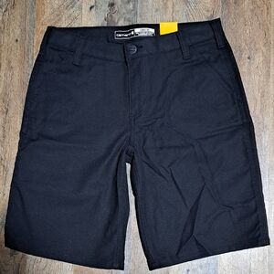 Carhartt Womens Black Work Shorts Loose Fit Size 6